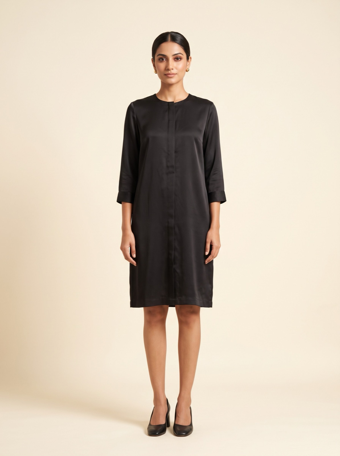 Isha Silk-Blend Shift Dress