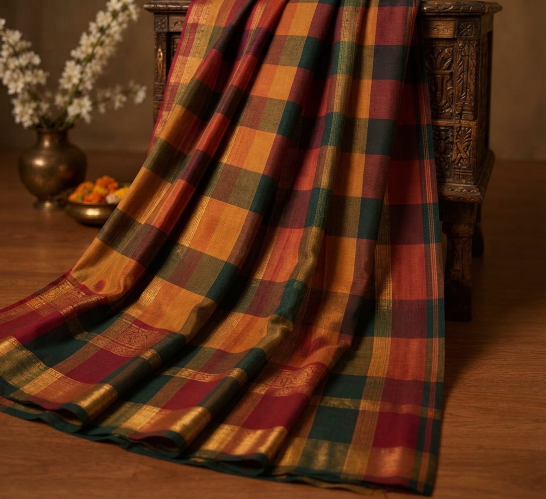 Riya Chettinad Cotton Saree